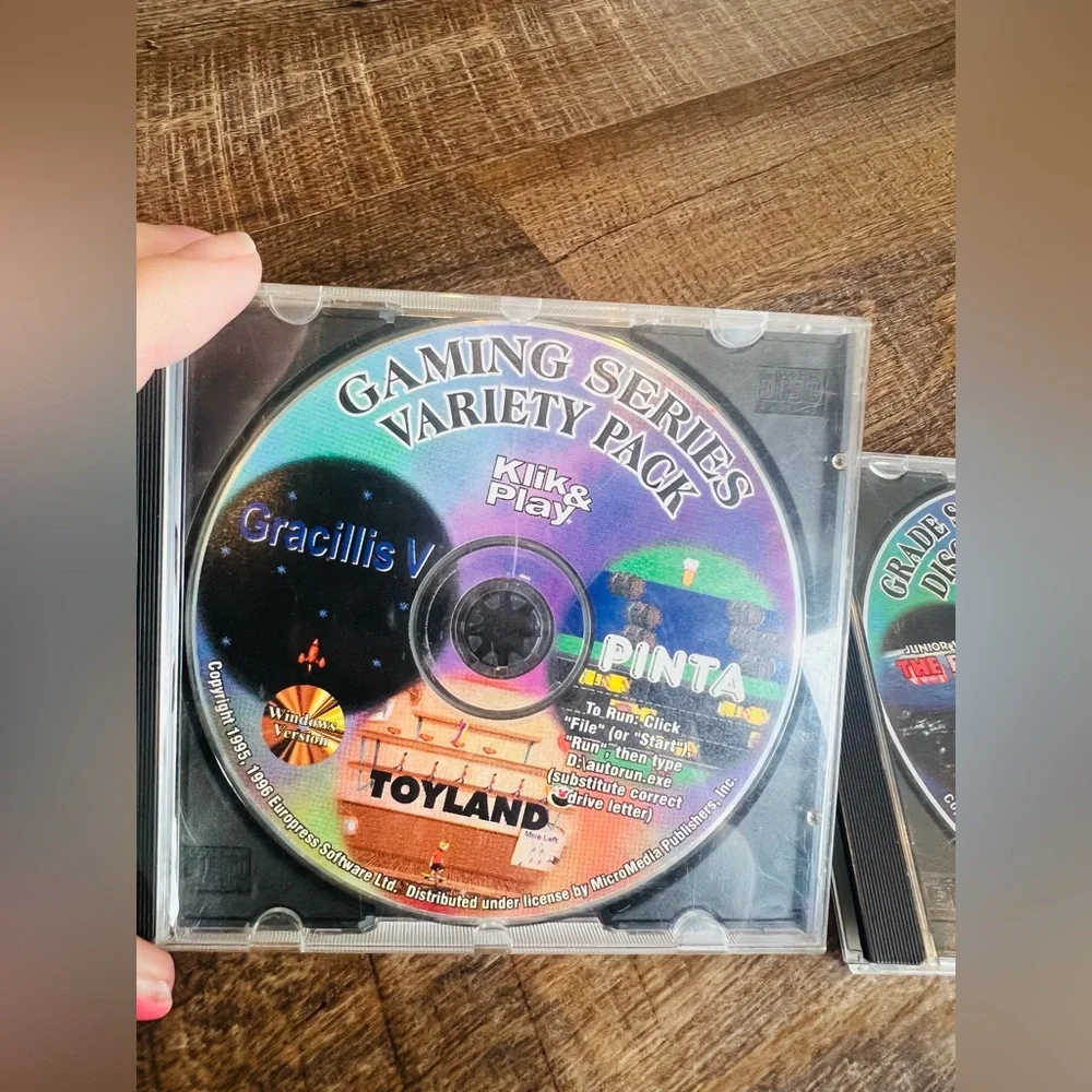 Vintage Klik & Play PC CD-ROM Lot – Variety Pack & Discovery Pack (1995–1996)